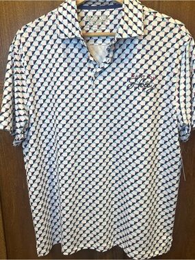Barstool Sports Golf “Ain’t No Hobby” Men's Geometric Print Polo